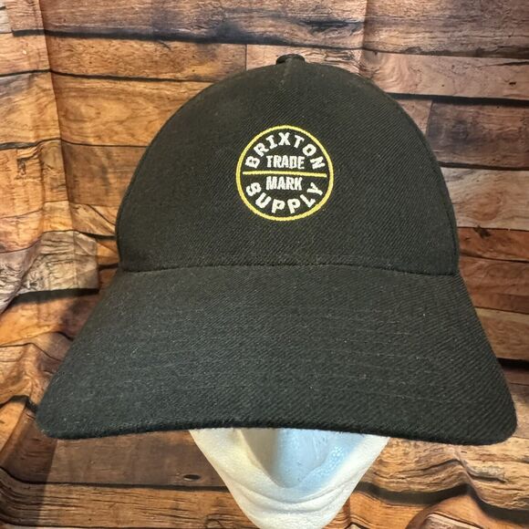 Brixton Supply Trade Mark Snapback Hat Classic Adjustable Cap Embroidered Logo - Picture 1 of 8